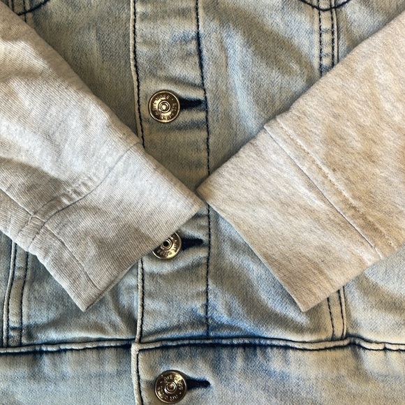 Art Class Denim Vest Jacket Hoodie (6/7) Small - Picture 3 of 7